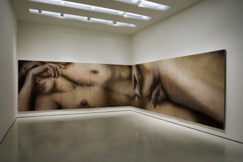 The New Adam, 1962. Oil on linen, nine panels, 96 x 468 inches (243.8 x 1188.7 cm) overall. Solomon R. Guggenheim Museum, New York, Anonymous gift  2005.35. © Harold Stevenson. Photo: David Heald