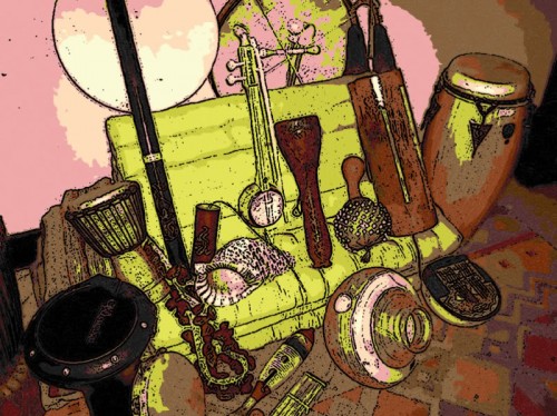 instruments on display.......