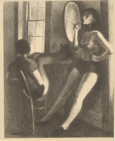 painting by Raphael Soyer.