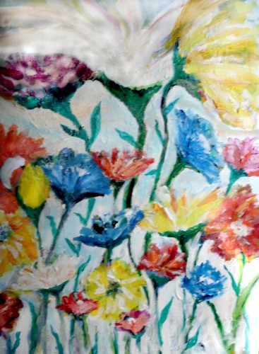 garden painting by dp