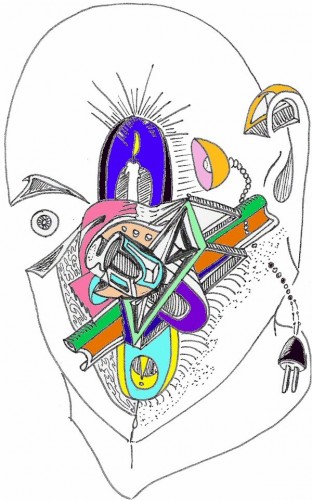 one of my brother's doodles that I been trying to colorize