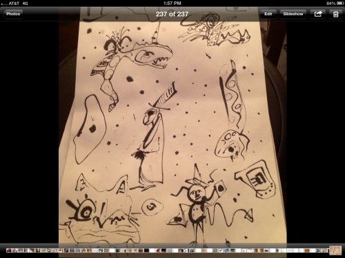 Old school......bamboo pen and ink 2013
