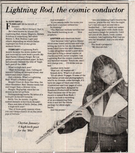 Dallas newspaper article