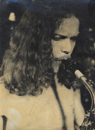 Lrod playing the sax