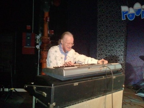 playing keyboard with the Cliff Blues Band