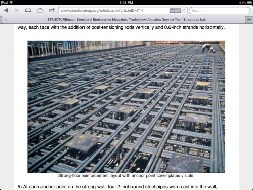 Rebar strong slab