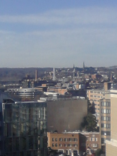 Looking out towards Georgetown DC