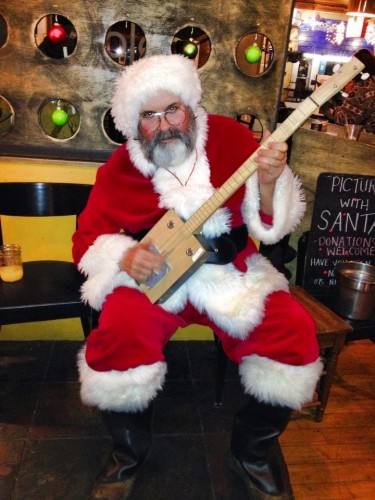 Santa wired....on a cigar box guitar