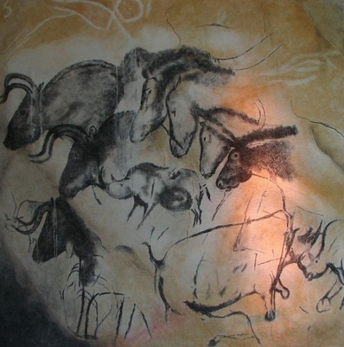 Cave painting chauvet, France