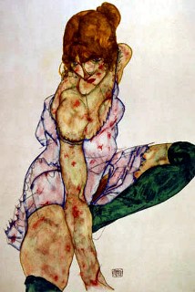 PAINTING BY EGON SCHIELE.