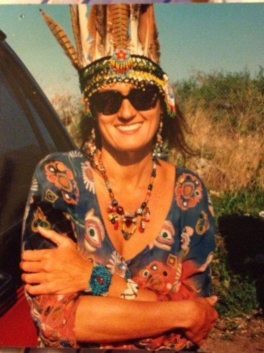 CJ at the pow wow (i finally performed at it a few years back)