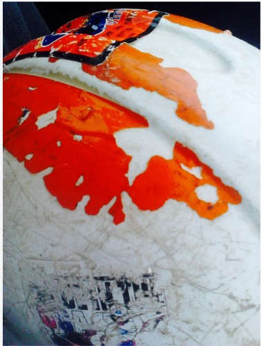 detail of my hard hat