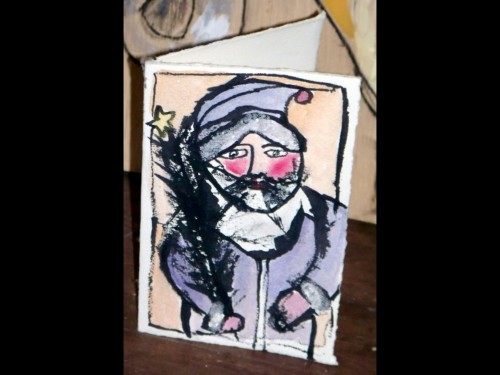 santa card by carole jean 'o8