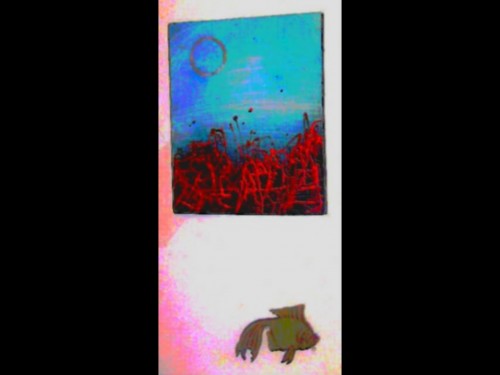 spray n enamel painting 1979, by yurs truly
