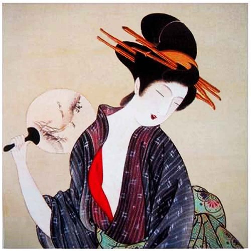 geisha by utamaro