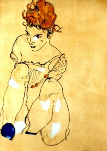 PAINTING EGON SCHIELE.