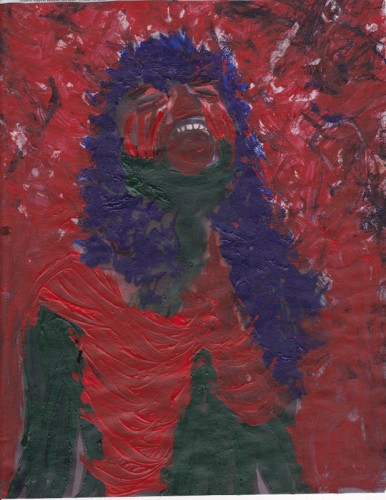 scream...acrylic 8x10....2011