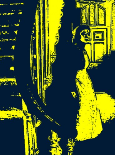 maid in black and yellow.