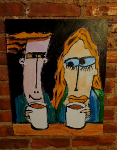 16x20 acrylics...when the coffee kicks in