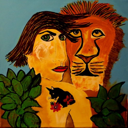 24 x 24 acrylic paint on canvas