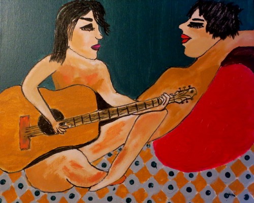 16 x 20 acrylic paint on canvas...April 4, 2022