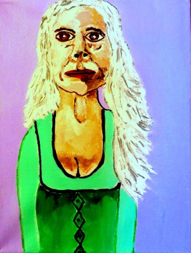 my grandmother had long white hair like this