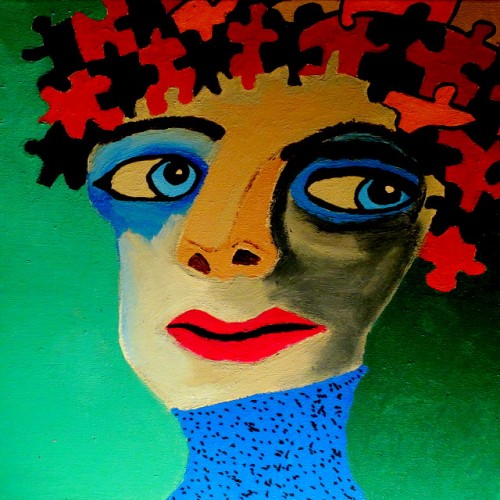 14 x14 Acrylic paint on canvas