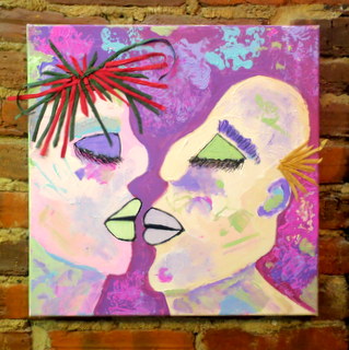16 x 16 Mixed Media on Canvas