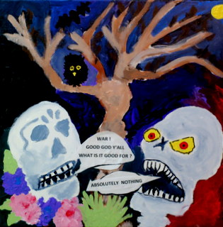16 x 16 Acrylic Paint on Canvas