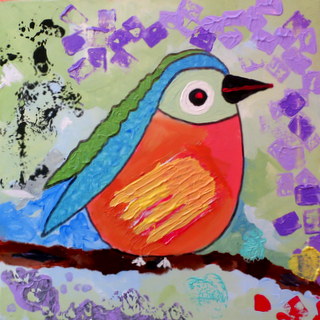 16 x 16 Acrylic paint on canvas