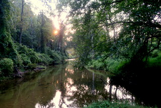 The winding Little Gunpowder River