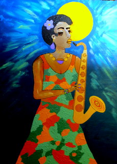 30 x 40 consignment piece....haven't worked with a canvas that large in over 10 years