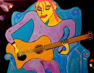 even the guitar is relaxed