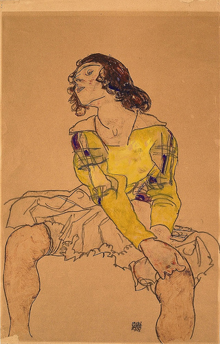painting by Egon Schiele.